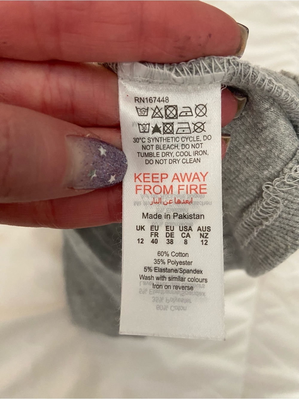 NWT PRETTY LITTLE THING GREY TOP SIZE 8 - Picture 7 of 7